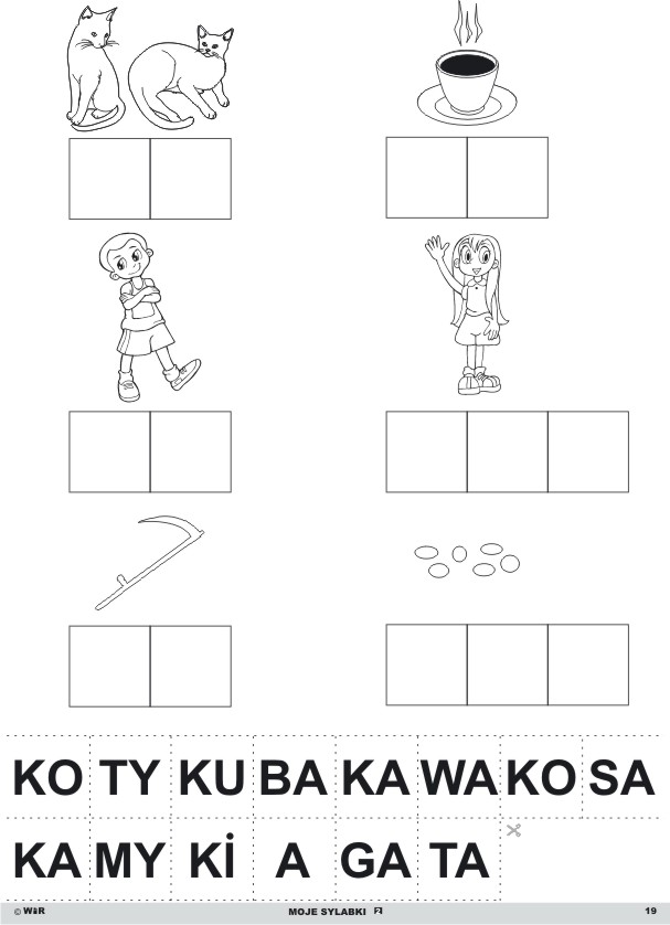 Czytanie Sylabami Karty Pracy Pdf "Moje sylabki" - ćwiczenia do nauki czytania